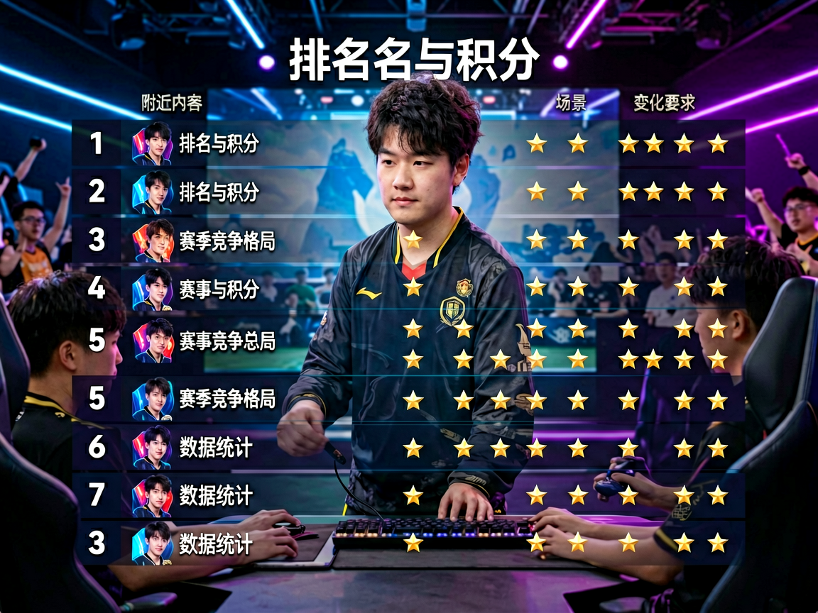 电竞赛事排名与积分